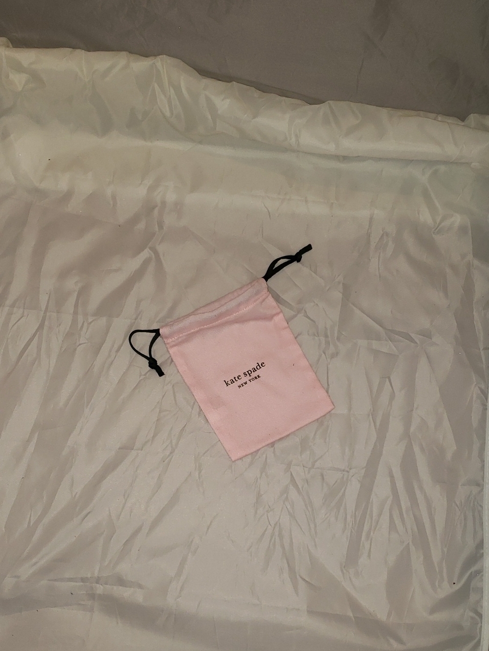 kate spade New York Pink Drawstring Jewelry Pouch